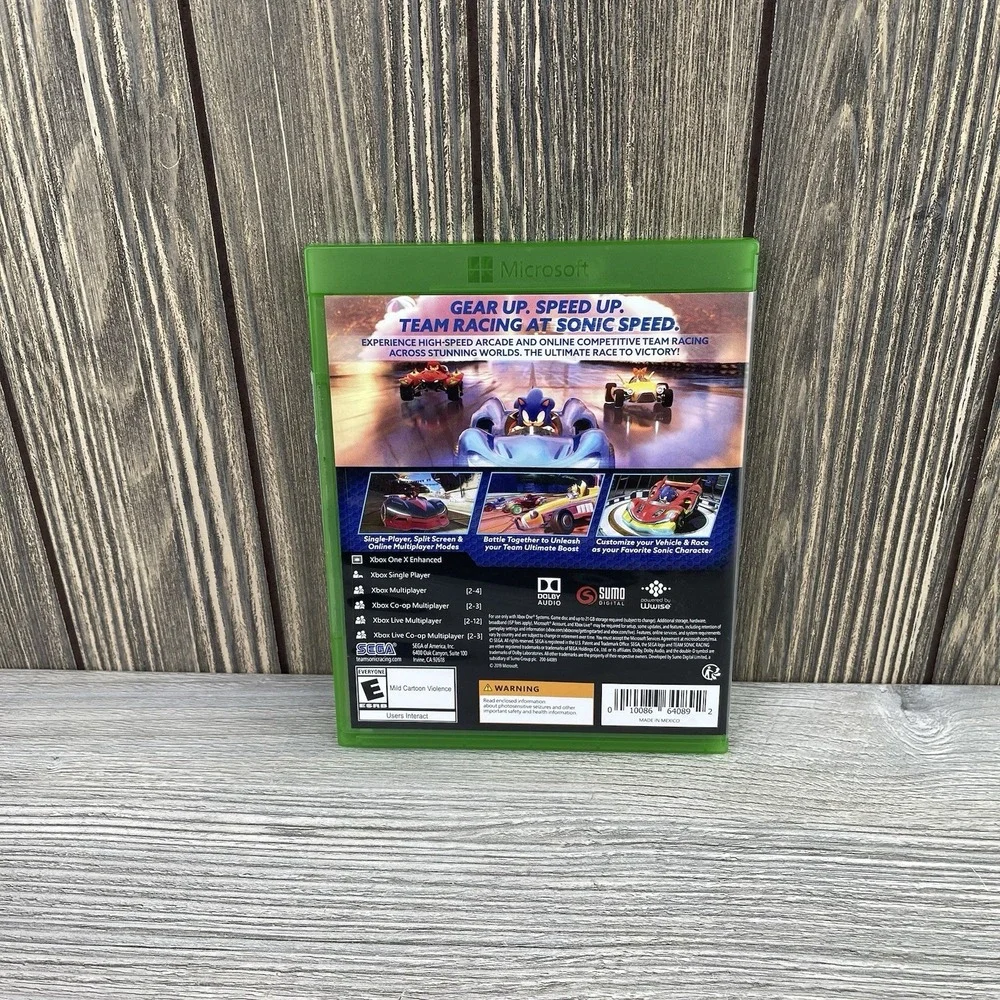 Team Sonic Racing (Microsoft Xbox One, 2019) CIB & Tested.